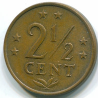 2 1/2 CENT 1971 NIEDERLÄNDISCHE ANTILLEN Bronze Koloniale Münze #S10488.D.A - Antille Olandesi