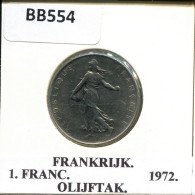 1 FRANC 1972 FRANCE Pièce #BB554.F.A - 1 Franc