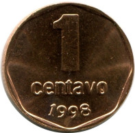 1 CENTAVO 1998 ARGENTINIEN ARGENTINA Münze UNC #M10140.D.A - Argentinië