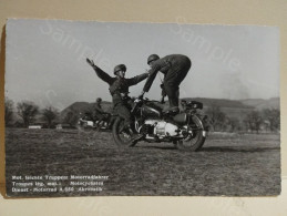 Germany Military Acrobast With Motorcycle Motorrad A 580 Akrobatik Motorradfahrer - Sonstige & Ohne Zuordnung