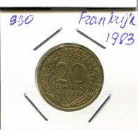 20 CENTIMES 1983 FRANCE Coin French Coin #AN186.U.A - 20 Centimes