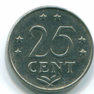 25 CENTS 1975 ANTILLAS NEERLANDESAS Nickel Colonial Moneda #S11628.E.A - Antilles Néerlandaises