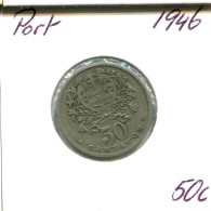 50 CENTAVOS 1946 PORTUGAL Coin #AT294.U.A - Portugal