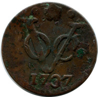 1737 HOLLAND VOC DUIT NETHERLANDS INDIES Koloniale Münze #VOC1400.11.U.A - Niederländisch-Indien