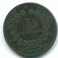 5 CENTIMES 1876 K FRANCE Pièce CERES VF/XF #FR1116.38.F.A - 5 Centimes