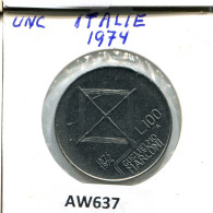100 LIRE 1974 ITALIA ITALY Moneda #AW637.E.A - 100 Liras