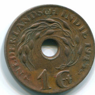 1 CENT 1945 D NIEDERLANDE OSTINDIEN INDONESISCH Koloniale Münze #S10412.D.A - Nederlands-Indië