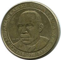 200 SHILLINGI 1998 TANZANIA Coin #AP950.U.A - Tanzanía