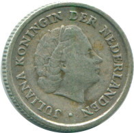 1/10 GULDEN 1956 ANTILLAS NEERLANDESAS PLATA Colonial Moneda #NL12121.3.E.A - Antille Olandesi