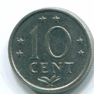 10 CENTS 1978 NETHERLANDS ANTILLES Nickel Colonial Coin #S13577.U.A - Antille Olandesi