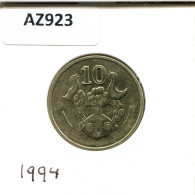 10 CENTS 1994 ZYPERN CYPRUS Münze #AZ923.D.A - Cipro