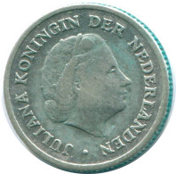 1/10 GULDEN 1954 NETHERLANDS ANTILLES SILVER Colonial Coin #NL12050.3.U.A - Antilles Néerlandaises