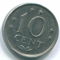 10 CENTS 1970 ANTILLAS NEERLANDESAS Nickel Colonial Moneda #S13342.E.A - Netherlands Antilles