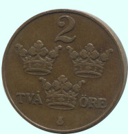 2 ORE 1912 SWEDEN Coin #AC789.2.U.A - Schweden