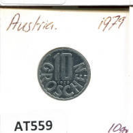 10 GROSCHEN 1979 AUTRICHE AUSTRIA Pièce #AT559.F.A - Oesterreich