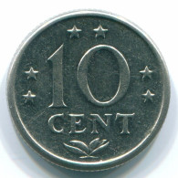 10 CENTS 1974 NIEDERLÄNDISCHE ANTILLEN Nickel Koloniale Münze #S13533.D.A - Niederländische Antillen