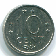 10 CENTS 1978 NIEDERLÄNDISCHE ANTILLEN Nickel Koloniale Münze #S13561.D.A - Nederlandse Antillen