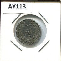 20 FILLER 1893 HUNGARY Coin #AY113.2.U.A - Hungría