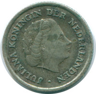 1/10 GULDEN 1962 NIEDERLÄNDISCHE ANTILLEN SILBER Koloniale Münze #NL12448.3.D.A - Antillas Neerlandesas