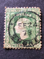 NEW SOUTH WALES  SG 157  3d Yellow Green 24/2/73 - Used Stamps