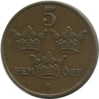 5 ORE 1909 SUECIA SWEDEN Moneda #AC555.2.E.A - Zweden