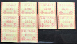 SPANIEN 1989 " AUTOMATMARKEN " Michelnr  ATM 10x Nr1 Sehr Schon Posrfrisch € ??? - Timbres De Distributeurs [ATM]