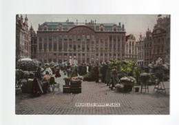 CPA - Belgique - Bruxelles - Grand'Place - Colorisée - Animée (marché Aux Fleurs) - Non Circulée (timbrée) - Squares