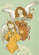 ENGEL WEIHNACHTSFERIEN Feiern & Feste Vintage Ansichtskarte Postkarte CPSM #PAJ109.A - Angels