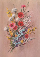 FLOWERS Vintage Postcard CPSM #PBZ404.A - Bloemen