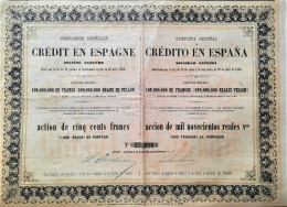 Compania General De Credito En Espana  (1856) - Otros & Sin Clasificación