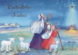 SAINTS Christmas Christianity Religion Vintage Postcard CPSM #PBB977.A - Santos