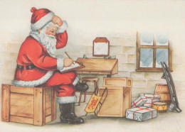 PAPÁ NOEL Feliz Año Navidad Vintage Tarjeta Postal CPSM #PBB068.A - Kerstman