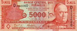 Banconota  Paraguay 5000 Guaranies - Paraguay