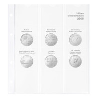 Lindner Karat Vordruckblatt Für Dt. 10 Euro-Gedenkmünzen "2005" 1108D05 Neu - Materiale