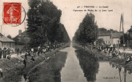 C P A  -  10. -  TROYES -  Le Canal  Concours De Pêche - Troyes