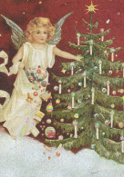 ANGEL Happy New Year Christmas LENTICULAR 3D Vintage Postcard CPSM #PAZ040.A - Angels