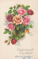 FLORES Vintage Tarjeta Postal CPA #PKE497.A - Flowers