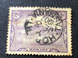 TASMANIA  SG 245  2d Deerp Purple - Gebruikt