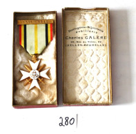 C280 Militaria - Belgique - Médaille -  Civique 14-18 - Bruxelles  1 Ere Classe - Belgique
