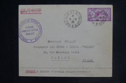 FRANCE - Enveloppe De Paris Pour Naples Par Hydravion En 1929 - L 152550 - 1927-1959 Storia Postale