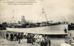 Saint Nazaire - Le Transport "LA Loire" Quitte Le Port Affrété Par L'état Transport Des Forçats - Passagiersschepen