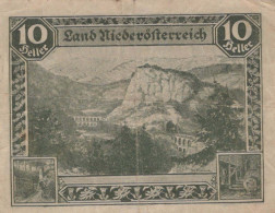 10 HELLER 1920 Stadt Federal State Of Niedrigeren Österreich Notgeld #PE236 - Lokale Ausgaben