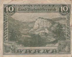 10 HELLER 1920 Stadt Federal State Of Niedrigeren Österreich Notgeld #PE200 - Lokale Ausgaben