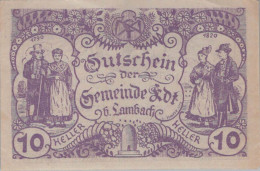 10 HELLER 1920 Stadt EDT BEI LAMBACH Oberösterreich Österreich Notgeld #PD757 - Lokale Ausgaben