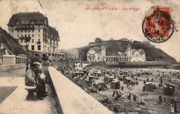 50 , Cpa  GRANVILLE , 55 , La Plage (03528) - Granville