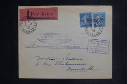 ALGÉRIE - Enveloppe De Alger Pour Marseille Par Vol Spécial En 1926  - L 152551 - Storia Postale