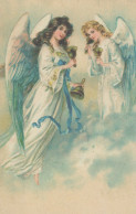 ANGEL CHRISTMAS Holidays Vintage Postcard CPSMPF #PAG732.GB - Angels