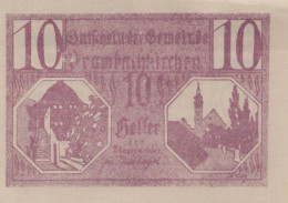 10 HELLER 1920 Stadt PRAMBACHKIRCHEN Oberösterreich Österreich Notgeld #PE376 - [11] Emissions Locales