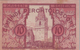 10 HELLER 1920 Stadt PERCHTOLDSDORF Niedrigeren Österreich Notgeld #PE295 - [11] Emisiones Locales