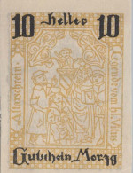 10 HELLER 1920 Stadt MORZG Salzburg Österreich Notgeld Banknote #PD835 - [11] Lokale Uitgaven